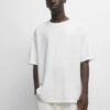 PULL & BEAR Embroidery T-Shirt Con StampaWhite Uomo T-shirt E Polo PUC22O1PU-A11