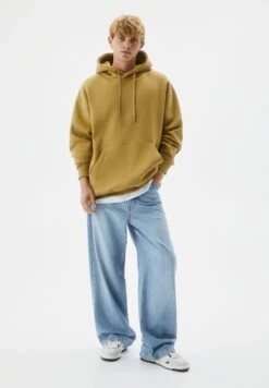 PULL & BEAR Basic ColouredFelpa Con CappuccioMustard Yellow Uomo Maglieria E Felpe PUC21009J-E11 12 PULL & BEAR Basic ColouredFelpa Con CappuccioMustard Yellow Uomo Maglieria E Felpe PUC21009J-E11 -PULL - BEAR Negozio a0de468dc234448c96b665abe6ed1ba4