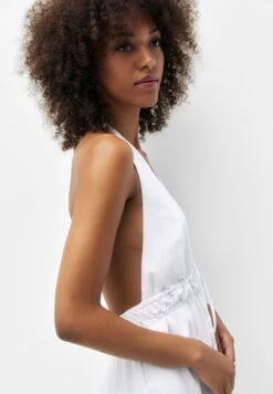 PULL & BEAR Short Tie Dye Halter- Vestito Estivo - White -PULL - BEAR Negozio a2481dff142b4f9894bc1896a499882f