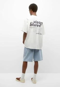 PULL & BEAR Stwd SloganT-Shirt Con StampaWhite Uomo T-shirt E Polo PUC22O1N3-A11