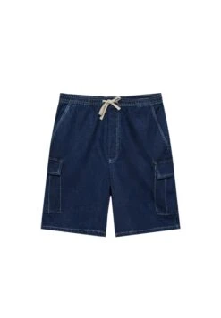 PULL & BEAR WaistbandShorts Di JeansDark Blue Uomo Jeans PUC22F0CC-K12 -PULL - BEAR Negozio a4351aeccbbf4c3484e05199daafb948