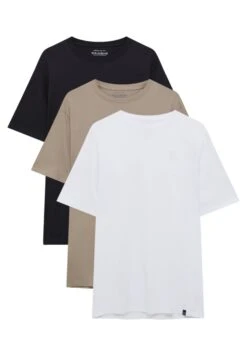 PULL & BEAR Pack Of 3 - T-Shirt Basic - Beige -PULL - BEAR Negozio a538c2acc30f4e7493e8329a0b64a83f