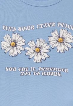 PULL & BEAR Short Sleeve GraphicT-Shirt Con StampaStone Blue Denim Donna T-shirt E Top PUC21D2FX-K11 -PULL - BEAR Negozio a5626aeb027b4c8cbfce06a721ee3b52