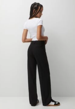 PULL & BEAR Formal Straight-Leg- Pantaloni - Black -PULL - BEAR Negozio a6f17da6565846d98ad337b8fe87c7f6