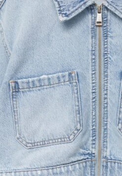 PULL & BEAR Cropped- Giacca Di Jeans - Blue Denim -PULL - BEAR Negozio aa32ca3c7498411abfbed449a9f46e6d