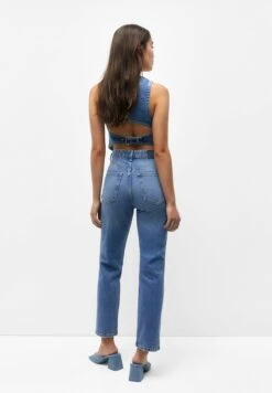 PULL & BEAR High Waist - Jeans A Sigaretta - Blue Denim -PULL - BEAR Negozio afd43cb83bd54e98b31e47db3859dc42
