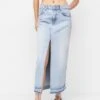PULL & BEAR Long - Gonna Lunga - Stone Blue Denim