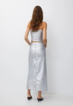 PULL & BEAR Gonna Di JeansSilver Coloured Donna Gonne PUC21B0KJ-D11 -PULL - BEAR Negozio b0612253e07949e4bda4bc6658ebf95c