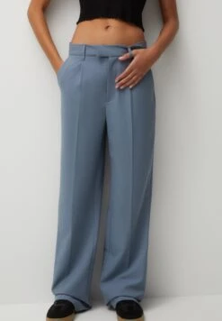 PULL & BEAR Darted SmartPantaloniBlue Grey Donna Pantaloni PUC21A0SV-K12