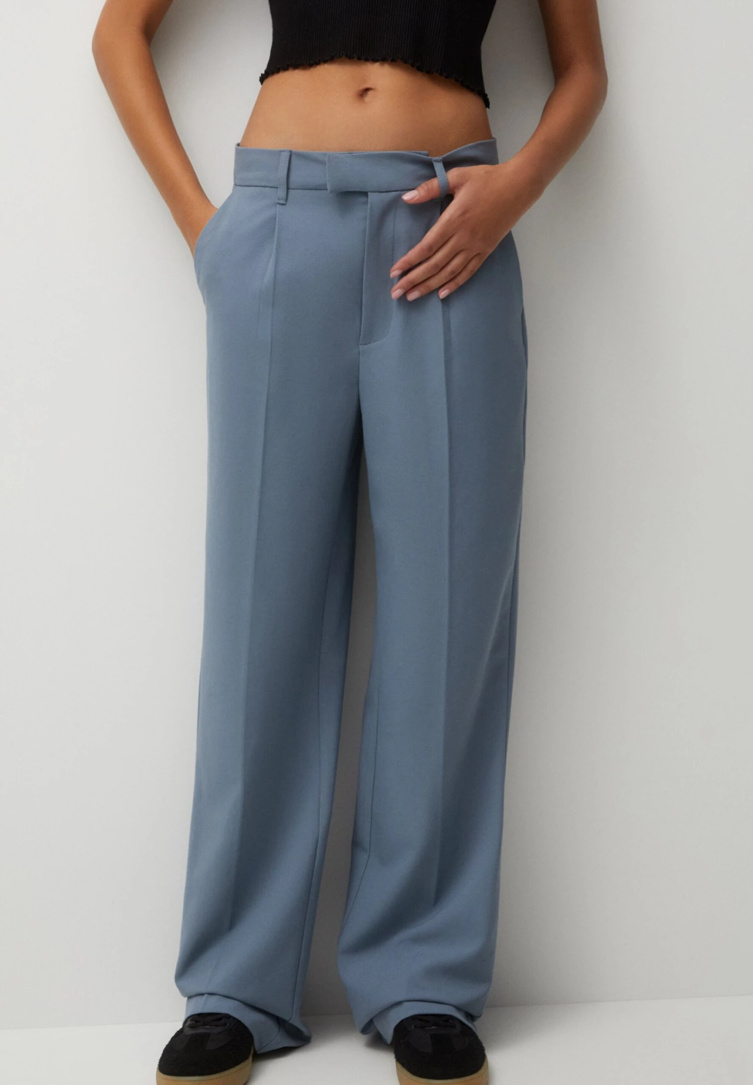 PULL & BEAR Darted SmartPantaloniBlue Grey Donna Pantaloni PUC21A0SV-K12 3 PULL & BEAR Darted SmartPantaloniBlue Grey Donna Pantaloni PUC21A0SV-K12