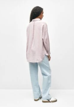 PULL & BEAR Rustic Oversized CamiciaPink Donna Camicie E Bluse PUC21E0YU-J12 -PULL - BEAR Negozio b25d3805786045059b12c55597564bde