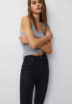 PULL & BEAR Super High WaistedJeans Skinny FitMottled Black Donna Jeans PUC21N0MA-Q11 13 PULL & BEAR Super High WaistedJeans Skinny FitMottled Black Donna Jeans PUC21N0MA-Q11 -PULL - BEAR Negozio b39a7b3af63e41e790d246caf38c0411
