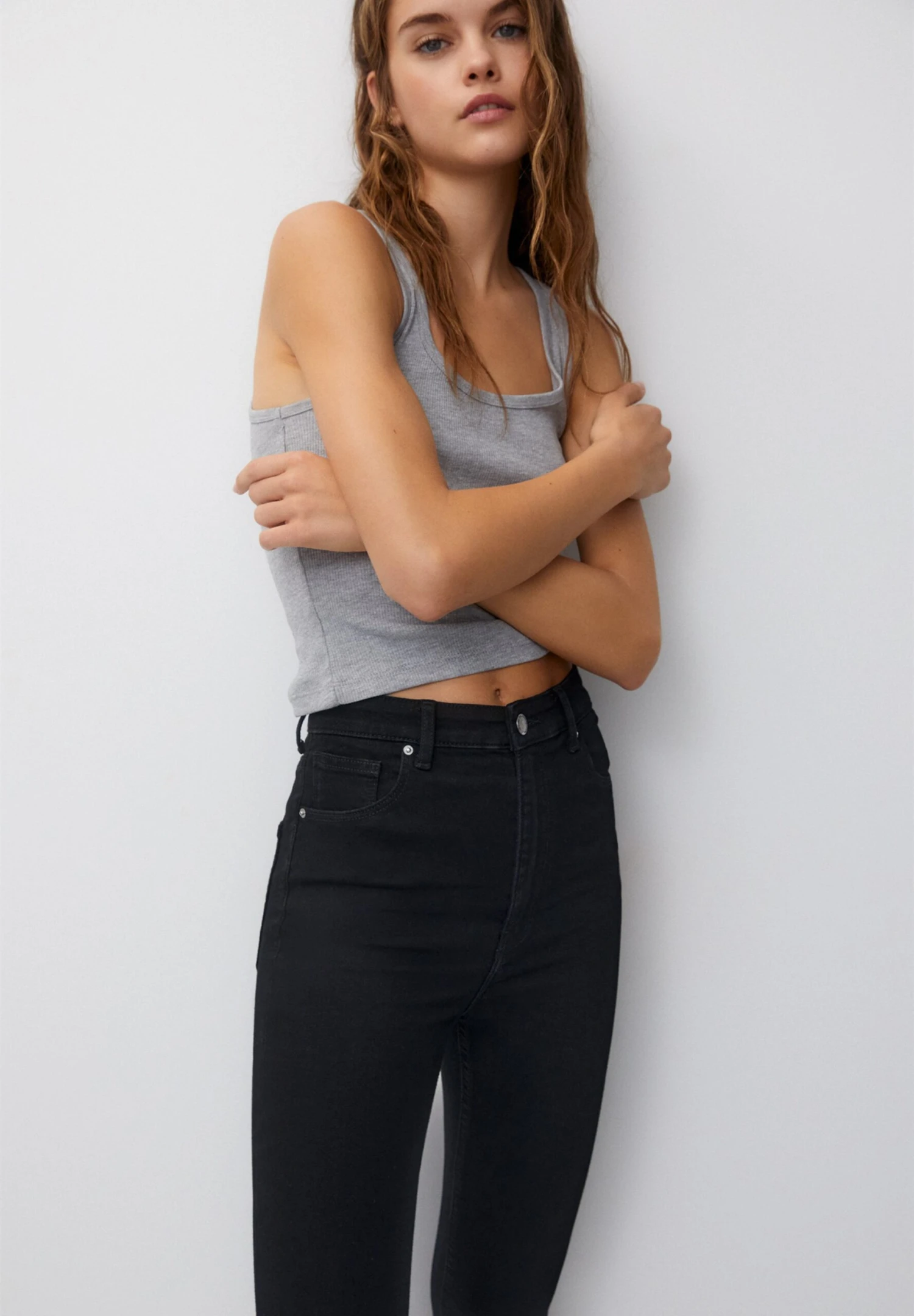 PULL & BEAR Super High WaistedJeans Skinny FitMottled Black Donna Jeans PUC21N0MA-Q11 7 PULL & BEAR Super High WaistedJeans Skinny FitMottled Black Donna Jeans PUC21N0MA-Q11 - immagine 5