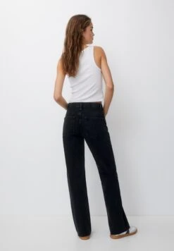 PULL & BEAR Basic - Jeans A Sigaretta - Black -PULL - BEAR Negozio b3bf6734e9254f72a4bfeeab95018d57