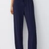 PULL & BEAR With FlowingRustic PantaloniDark Blue Donna Pantaloni PUC21A0UV-K11