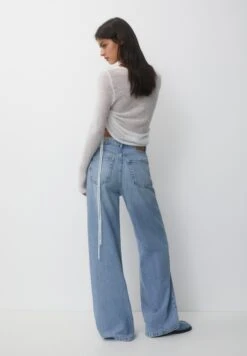 PULL & BEAR Wide-LegJeans BaggyBlue Denim Donna Jeans PUC21N0LX-K12 -PULL - BEAR Negozio b5ca45f3f90d44cf8ada7b05d70a20b5