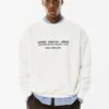 PULL & BEAR SLOGAN - Felpa - White -PULL - BEAR Negozio b61b5032a96440e5811b05b117a63dc1