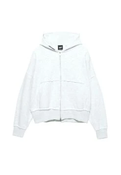 PULL & BEAR Felpa Con Zip - Light Grey -PULL - BEAR Negozio b65706ef2d4149cfa735fd5c23ca8f8f