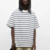 PULL & BEAR Garment-Dyed StripedT-Shirt Con StampaDark Blue Uomo T-shirt E Polo PUC22O1KN-K12 -PULL - BEAR Negozio b69b123821c64eafbb5b8fe45eee3d87