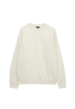 PULL & BEAR Basic Coloured Round NeckFelpaWhite Uomo Maglieria E Felpe PUC21009K-A11 -PULL - BEAR Negozio b719aa5459dd454fae85bfb059af073d