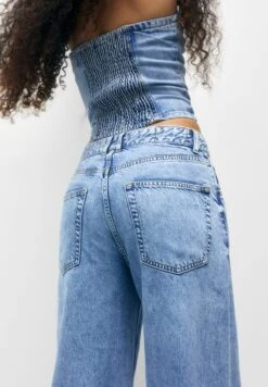 PULL & BEAR Mid-Waist Wide-Leg Jeans A ZampaBlue Donna Jeans PUC21N0LE-K11 -PULL - BEAR Negozio b84f79b2fd5842d08adeff6ad23a18a3