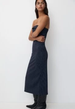 PULL & BEAR Pinstripe Vestito EstivoDark Blue Donna Vestiti PUC21C16M-K11 -PULL - BEAR Negozio b8582f37486a4e88976a8283bdd890e4