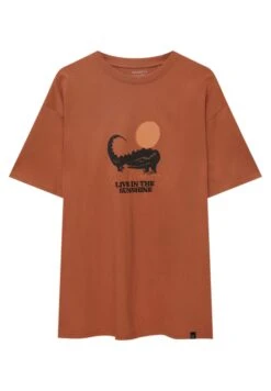 PULL & BEAR Short Sleeve With EmbroideryT-Shirt Con StampaOchre Uomo T-shirt E Polo PUC22O1NT-O11 -PULL - BEAR Negozio ba1ad8cef0a049509e7d396c57e6be95