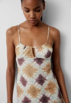 PULL & BEAR PrintedShortVestito EstivoMustard Yellow Donna Vestiti PUC21C14W-E11 -PULL - BEAR Negozio ba9a45ed329a4925a88327283af91046