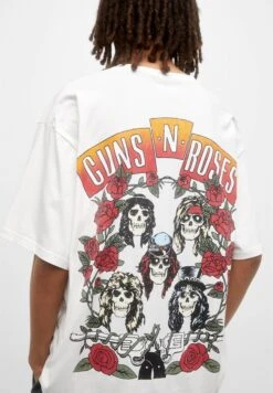 PULL & BEAR Guns N’ Roses T-Shirt Con StampaWhite Uomo T-shirt E Polo PUC22O1N7-A11 -PULL - BEAR Negozio bb718212126448528dd885546988769f