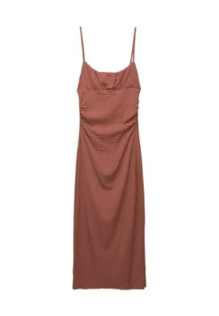 PULL & BEAR MIDI - Vestito Casual - Light Brown -PULL - BEAR Negozio bd07ab492097452394df3f3f93058e6e