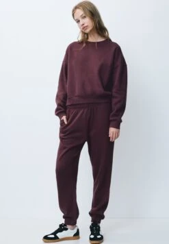 PULL & BEAR Basic - Pantaloni Sportivi - Brown -PULL - BEAR Negozio bd18fb96d85b4e4da28be2725528770b