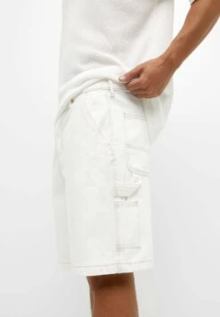 PULL & BEAR Carpenter Bermuda Shorts Di JeansWhite Uomo Jeans PUC22F0C1-A11 -PULL - BEAR Negozio bd8e2c0dabbe4ebe93f76dd5bab6dbbf