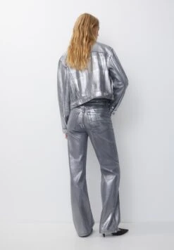 PULL & BEAR Ripped High WaistJeans A SigarettaSilver Coloured Donna Jeans PUC21N0MP-D11 -PULL - BEAR Negozio be30495b43f2495187939ab5a76ad9ab