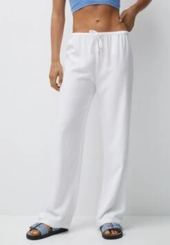 PULL & BEAR RusticPantaloni SportiviWhite Donna Pantaloni PUC21A0US-A11