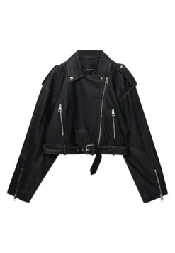 PULL & BEAR Biker Giacca In SimilpelleBlack Donna Giacche E Blazer PUC21G0IA-Q11 -PULL - BEAR Negozio bf8ca8f02c3a4acdaeef1a8ce4ce4568