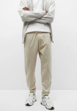 PULL & BEAR Stwd Joggers With ZipsPantaloni SportiviStone Uomo Pantaloni Sportivi E Joggers PUC22E0ES-C12