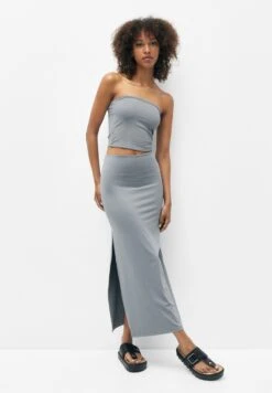 PULL & BEAR Basic-Midi - Gonna A Tubino - Blue-Grey