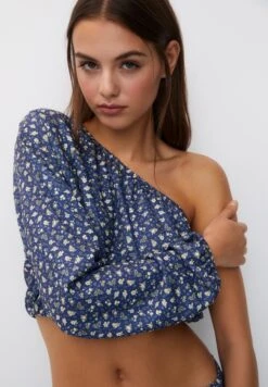 PULL & BEAR AsymmetricCamicettaDark Blue Donna Camicie E Bluse PUC21E11Y-K11 -PULL - BEAR Negozio c15ad3cb552445a6912a5558b705d45a