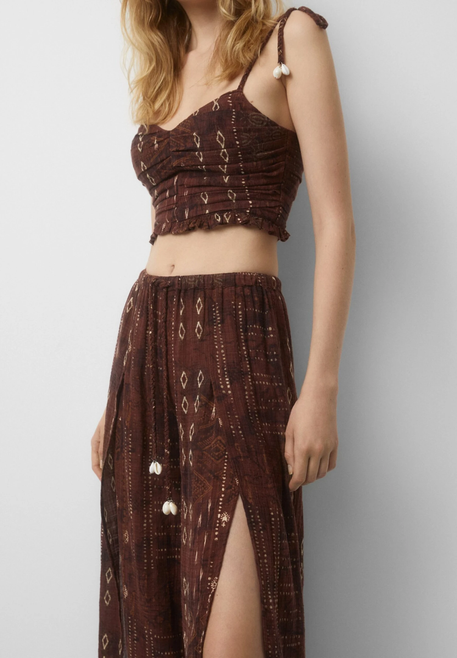 PULL & BEAR SeashellWrapPantaloniBrown Donna Pantaloni PUC21A0UK-O11 6 PULL & BEAR SeashellWrapPantaloniBrown Donna Pantaloni PUC21A0UK-O11 - immagine 4