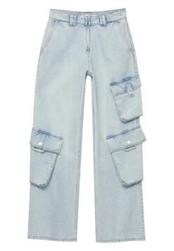 PULL & BEAR Wide-Leg Multi-PocketJeans A SigarettaBlue Denim Donna Jeans PUC21N0MM-K11 -PULL - BEAR Negozio c1ee130afea947abb71ed0c15af6c9dd