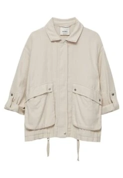 PULL & BEAR With Roll-Up Sleeves And Pockets Giacca LeggeraStone Donna Giacche E Blazer PUC21G0I3-C11 -PULL - BEAR Negozio c396c599552e434fa6fb9b3d83125f4c