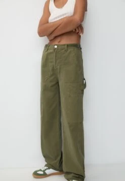 PULL & BEAR CarpenterJeans A SigarettaKhaki Donna Jeans PUC21N0M8-N11