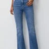 PULL & BEAR High-WaistJeans A ZampaBlue Denim Donna Jeans PUC21N0LO-K12