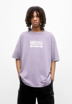 PULL & BEAR NevermindT-Shirt Con StampaMottled Lilac Uomo T-shirt E Polo PUC22O1NA-I11 -PULL - BEAR Negozio c62709c021bd42e486342312d7caafab