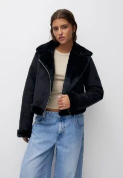 PULL & BEAR Double FacedBlazerBlack Donna Giacche E Blazer PUC21G0I9-Q11