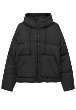 PULL & BEAR CroppedGiacca InvernaleBlack Donna Giacche E Blazer PUC21U0G6-Q11 -PULL - BEAR Negozio c8916767ca6c43df9042ee72aa668a04