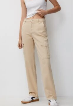 PULL & BEAR Pocket Pantaloni CargoOchre Donna Pantaloni PUC21A0SC-O12