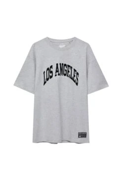 PULL & BEAR Los Angeles T-Shirt Con StampaLight Grey Uomo T-shirt E Polo PUC22O1P6-C11 -PULL - BEAR Negozio cb06a87a544345e6b0f165ec40474101