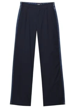 PULL & BEAR Contrast Mid-Rise Wide-LegJeans A SigarettaDark Blue Donna Jeans PUC21A0VJ-K11 -PULL - BEAR Negozio cbb717fdc6b64810bb3f893782f0f2ef