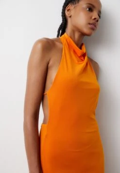 PULL & BEAR Long Halter Vestito LungoOrange Donna Vestiti PUC21C118-H11 -PULL - BEAR Negozio cc1447c72479406c9195243c0920c8bf